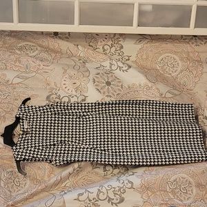 Calvin Klein 4 B/W Houndstooth Dress
